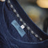 Retro Indigo Jacquard T-Shirt – Men’s Textured Knit Summer Tee